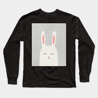 Rabbit, Bunny, Abstract, Mid century modern kids wall art, Nursery room Long Sleeve T-Shirt